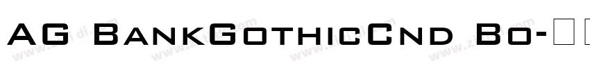 AG BankGothicCnd Bo字体转换